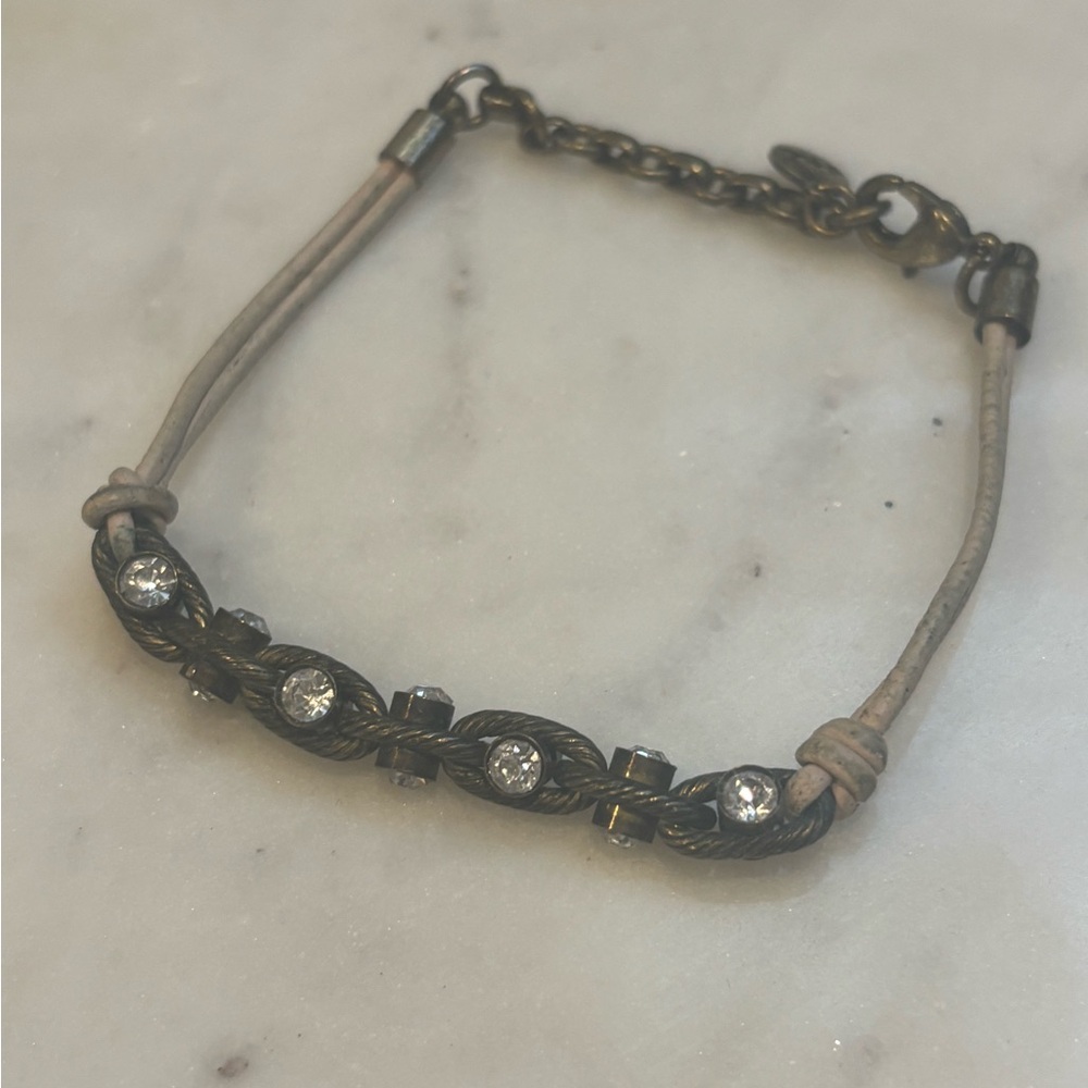 Adjustable Brass Tone Bracelet
